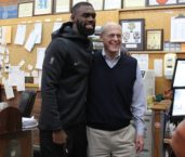 Fred Smith Gets a Visit from Tim Hardaway, Jr of the NY Knicks
